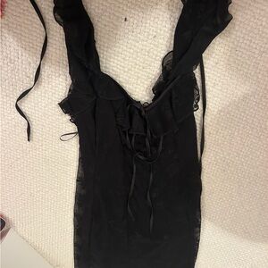 Cotton Candy Black Lace Garment